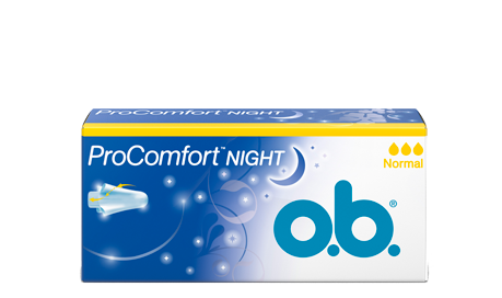 o.b® tamponger historik - Den första natt-tampongen (2014)